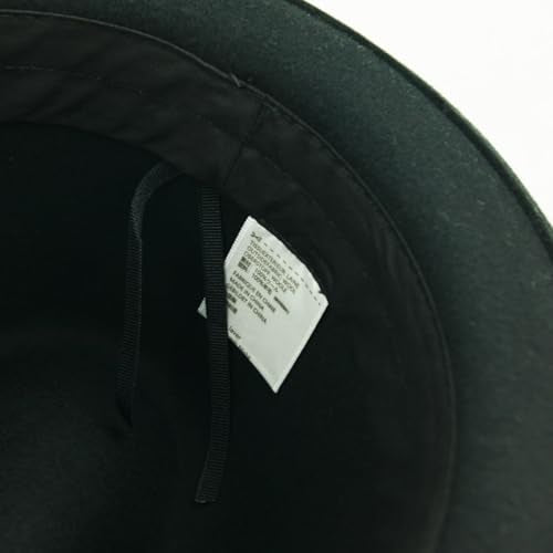 FREEBIRD99 Men's Wool Felt Trilby Hat Short Brim Fedora Hat - color: Black