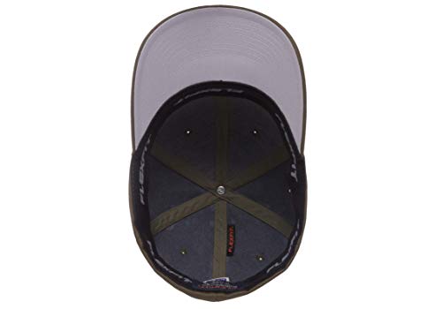 Flexfit Men's Athletic Baseball Fitted Cap - color: Brown, size: Small-Medium