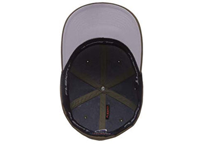 Flexfit Men's Athletic Baseball Fitted Cap - color: Brown, size: Small-Medium