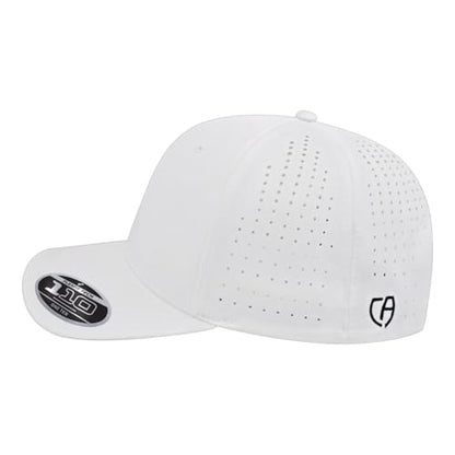 Cap America i8533 Flexfit 110 Performance 6-Panel Adjustable Snapback Cap - color: White