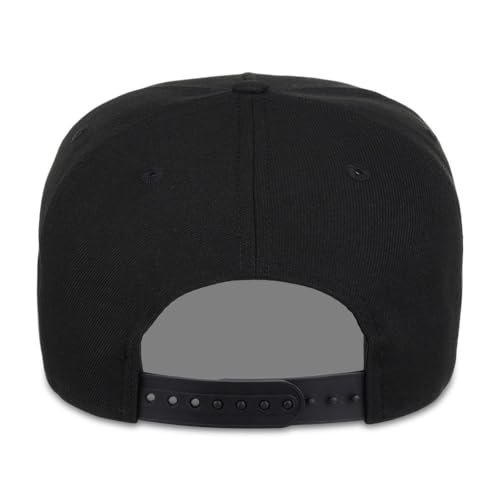 Lids Blank Hook Shot A-Frame Adjustable Snapback Hat – Breathable Mesh & Lightweight | Curved Bill | One Size Fits Most - color: Black