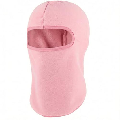 Kids Balaclava Ski Mask Winter Windproof Fleece Full Face Mask for Boy Girl - color: Pink