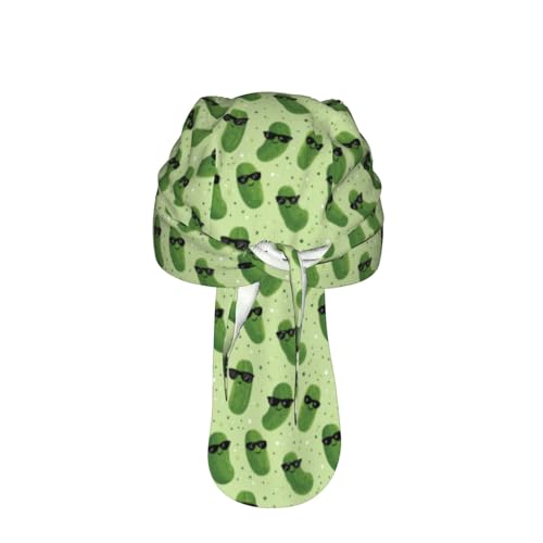 Adjustable Cycling Cap, Quick Dry Sports Bandana Skull Cap Helmet Liner - color: Pickle