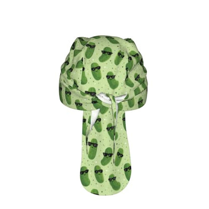 Adjustable Cycling Cap, Quick Dry Sports Bandana Skull Cap Helmet Liner - color: Pickle
