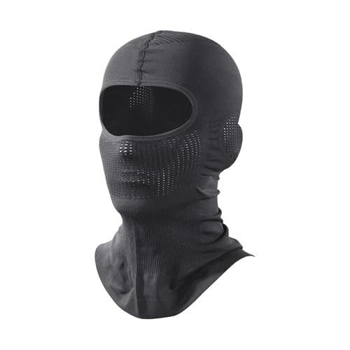 Lightweight Motorcycle Balaclava Shiesty Ninja Mask - Ski Face Mask - color: Dark Gray