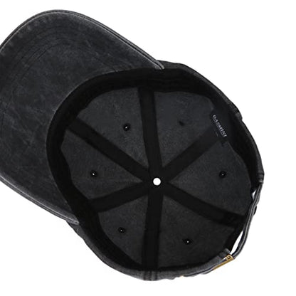 Dad Hat Baseball Cap Unisex Outdoor Unstructured Washed Soft Cotton Mountain Hat - color: Mountain, Black