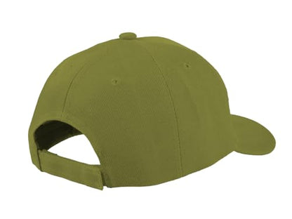 TK Flex Blank Hats, Adjustable Plain Hats, Casual Women's and Men's Hats, Baseball Caps for Patches and Embroidery, 12 Pack - color: Army Green