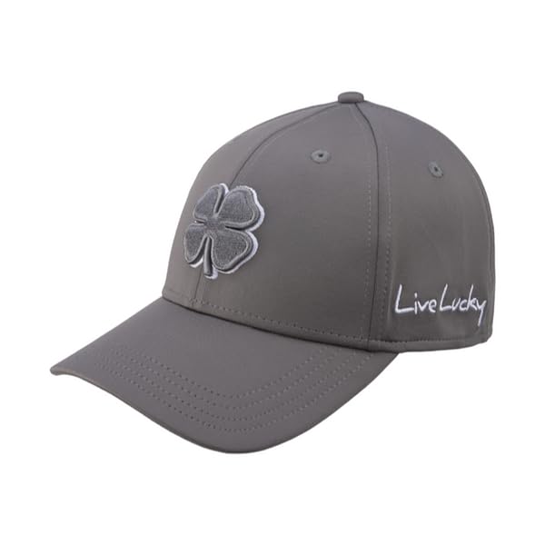 Black Clover Premium Flex Cap - color: 137 - Charcoal Hat/3d Charcoal Clover/White Trim, size: Small-Medium