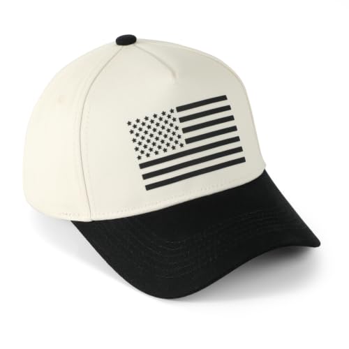 American Flag Hat USA Hat Baseball Cap for Men Women - color: Black
