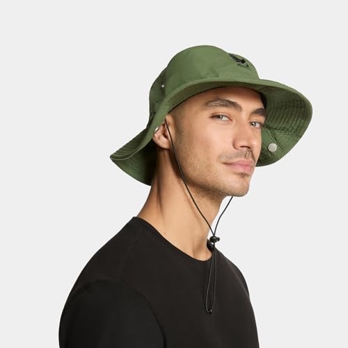 MISSION Cooling Bucket Hat - Unisex Wide-Brim Hat for Men & Women - Lightweight, Foldable & Durable - Cools Up to 2 Hours - color: Bronze Green