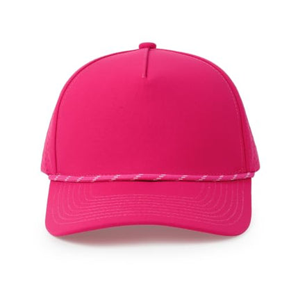 HH HOFNEN Quick Dry Baseball Cap Snapback Golf Trucker Hat for Men Women - color: Hotpink