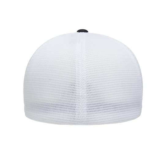 Flexfit Melange Unipanel Trucker Cap - color: Black/White, size: Large-X-Large
