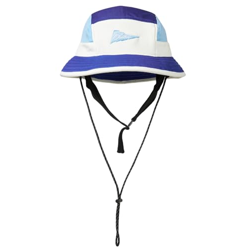 Color-Blocked Fisherman Style Sun Hat for Outdoor Camping, Surfing & Vacations - Wide Brim, UV Protective, Anti-Slip - color: Z_blue