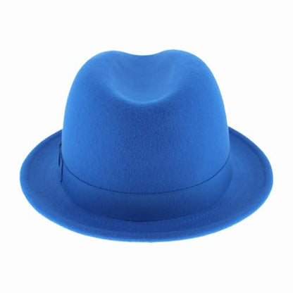 Hats in the Belfry Paine Stingy Brim Fedora - color: Royal, size: X-Large