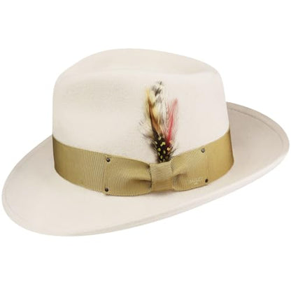Bailey of Hollywood Men's Fedora Hat - color: Bone, size: Large