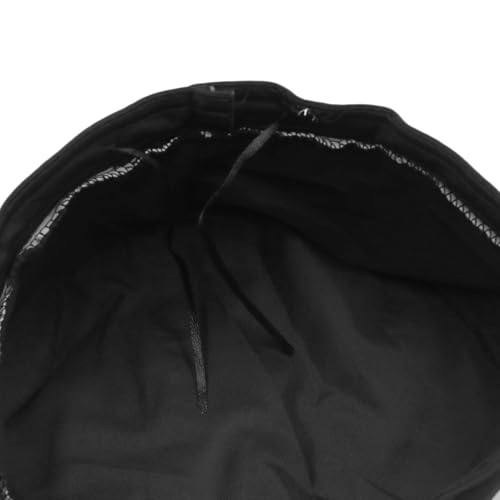 MINGSEECESS Women PU Leather French Black Beret Hat Causal Beanie Hat - color: Butterfly-white