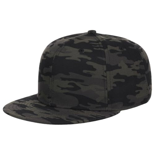 Lids Blank Dime Adjustable Snapback Hat - color: Black Camo
