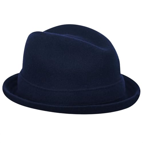 Kangol Wool Player Fedora - color: Dark Blue, size: Medium