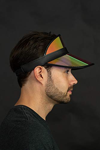Nicky Bigs Novelties Poker Visor, Black Retro Bookie Costume Accessory
