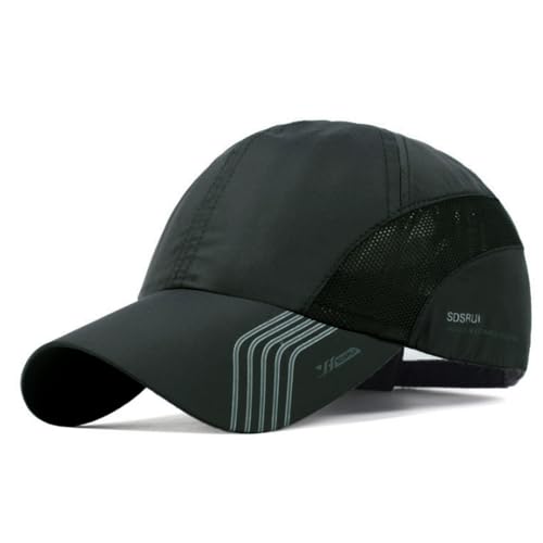 CLAPE Outdoor Sun Visor Hats Lightweight Waterproof Breathable Sports Hat UPF50+ Ultra Thin Cooling Baseball Hats - color: Dark Gray