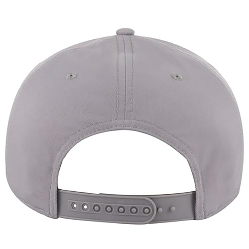 Ashen Fane Polyester Pro Style Structured High Profile Semi-Curved Bill Adjustable Snapback Hat - color: 5p - Grey