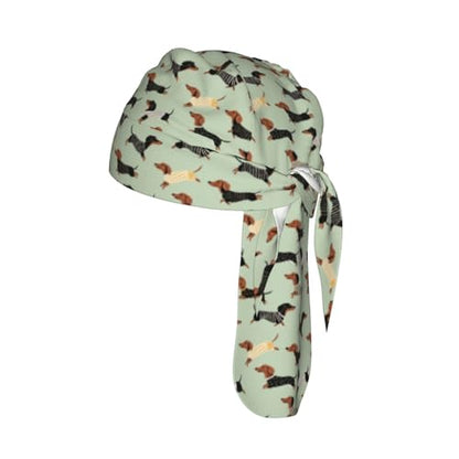 Adjustable Cycling Cap, Quick Dry Sports Bandana Skull Cap Helmet Liner - color: Funny Dachshunds Dogs