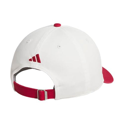 adidas Men's Ultimate Hat Baseball Cap - color: Off White/Active Maroon/3