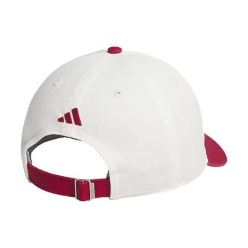 adidas Men's Ultimate Hat Baseball Cap - color: Off White/Active Maroon/3