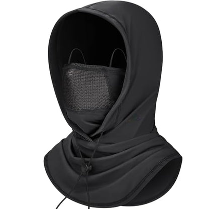 GXCROR Cooling Breathable Balaclava Face Mask Sun UV Protection Hood Shiesty Mask for Cycling Fishing Running - color: Black