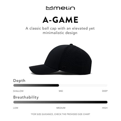 melin A-Game Hydro, Men’s Performance Snapback Hat - color: Khaki, size: Medium-Large