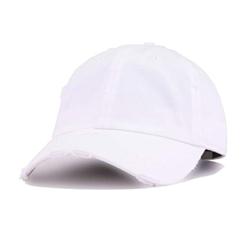 Fist BLM Vintage Baseball Cap Embroidered Cotton Adjustable Distressed Dad Hat - color: White