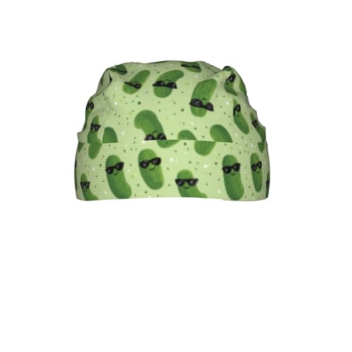 Adjustable Cycling Cap, Quick Dry Sports Bandana Skull Cap Helmet Liner - color: Pickle