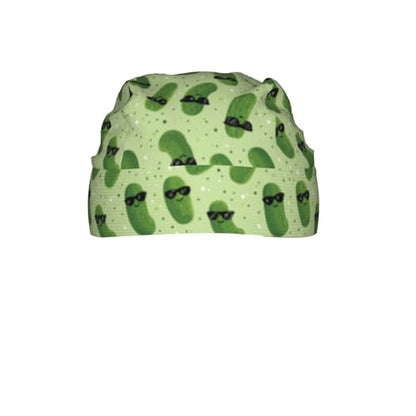 Adjustable Cycling Cap, Quick Dry Sports Bandana Skull Cap Helmet Liner - color: Pickle