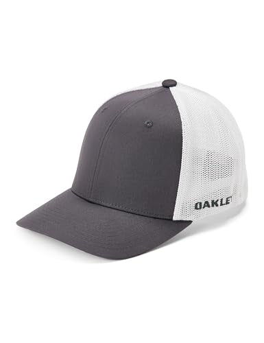 Oakley Mens Oakley Golf Cresting Trucker - color: Forged Iron/White, size: Small-Medium