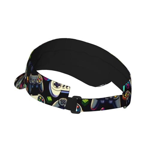 Unisex Adjustable Sports Sun Visor - color: Game