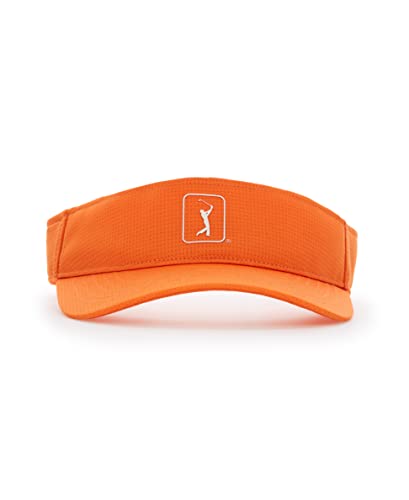 PGA Tour Men's Airflux Mesh Golf Visor - color: Nasturtium