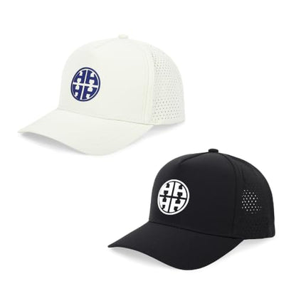 HH HOFNEN Quick Dry Baseball Cap Mesh Snapback Hat Golf Ball Cap Men Women - color: 2-black+beige