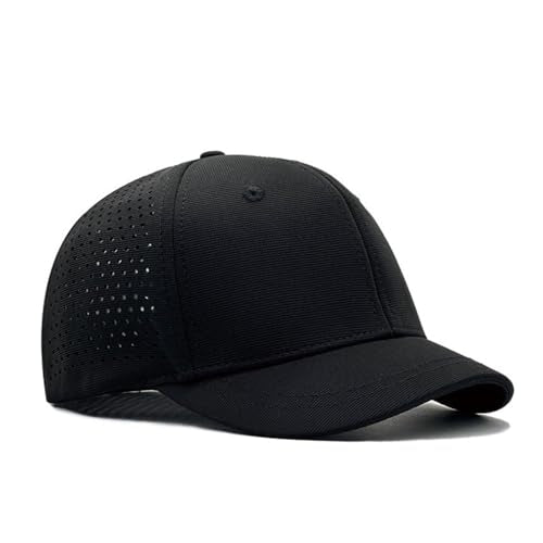 Short Brim Stretch Fitted Baseball Caps Men's Mesh Breathable Structured Cap Curved Brim Elastic Closed Back Hat K359 - color: Grey Mesh