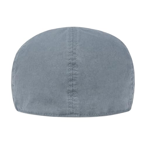 BOTVELA Men Cotton Ivy Irish Gatsby Cabbie Newsboy Cap - color: Grey, size: 7 1/2