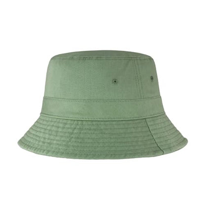 Hot Summer Bucket Hat - Trendy Cotton Sun Hat for Beach, Golf, Fishing - color: Green Tea