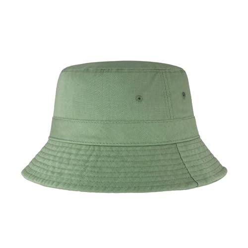 Hot Summer Bucket Hat - Trendy Cotton Sun Hat for Beach, Golf, Fishing - color: Green Tea