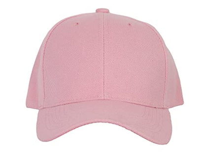 TOP HEADWEAR 12-Pack Adjustable Baseball Hat - color: Light Pink