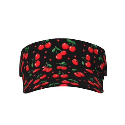 Unisex Adjustable Sports Sun Visor - color: Cherry