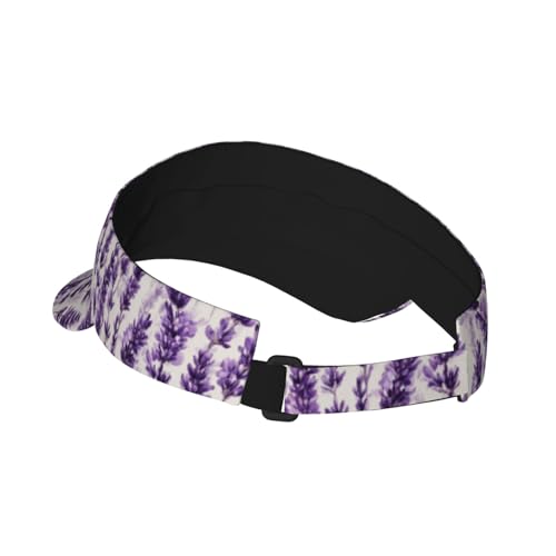 Unisex Adjustable Sports Sun Visor - color: Lavender