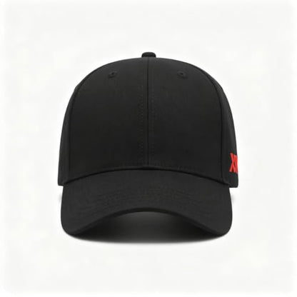 XXL Baseball Cap for Big Heads 23.6"-26.8" Adjustable Cotton Dad Hat - color: Black
