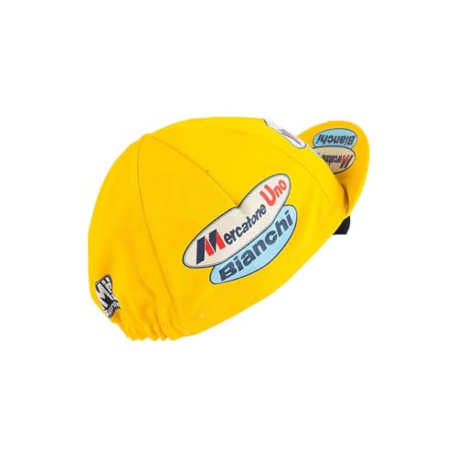 Retro Prestige Team Cycling Caps Classic L’Eroica Made in Italy - color: Mercatone Uno Bianchi, size: One Size