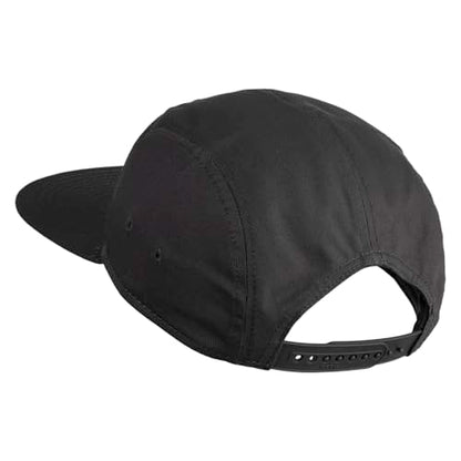 5 Panel Superior Cotton Twill Flat Bill Camper Cap - color: Charcoal Grey