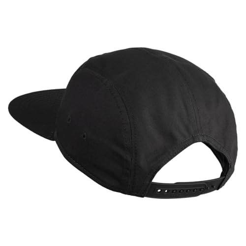 5 Panel Superior Cotton Twill Flat Bill Camper Cap - color: Charcoal Grey