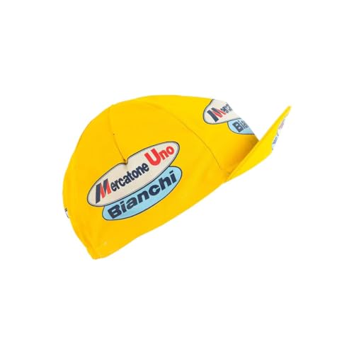 Retro Prestige Team Cycling Caps Classic L’Eroica Made in Italy - color: Mercatone Uno Bianchi, size: One Size