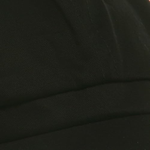 e4Hats.com Cotton Elastic Newsboy Cap - color: Black, size: XX-Large-3X-Large